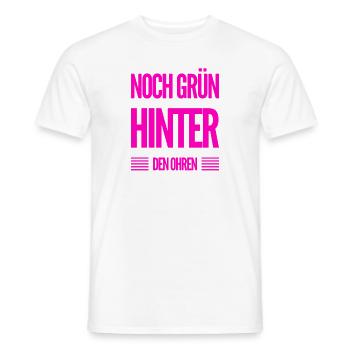 ich bin noch grün hinter den Ohren - Männer T-Shirt - Weiß - Vorne - AI Model Male 178 dark (178cm)