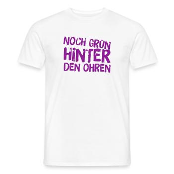 noch grün hinter den Ohren - Männer T-Shirt - Weiß - Vorne - AI Model Male 178 dark (178cm)