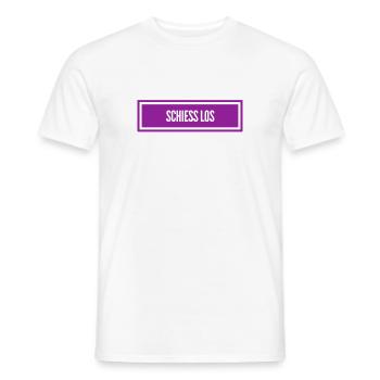 raus damit - Männer T-Shirt - Weiß - Vorne - AI Model Male 178 dark (178cm)