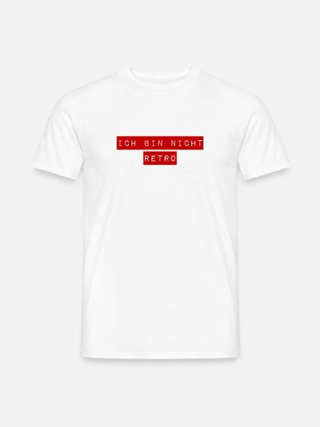 keinen Bock auf retro - Männer T-Shirt - Weiß