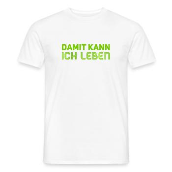 mir egal - Männer T-Shirt - Weiß - Vorne - AI Model Male 178 dark (178cm)