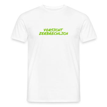 ich bin zerbrechlich - Männer T-Shirt - Weiß - Vorne - AI Model Male 178 dark (178cm)