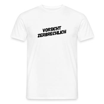 ich könnte kaputt gehen - Männer T-Shirt - Weiß - Vorne - AI Model Male 178 dark (178cm)