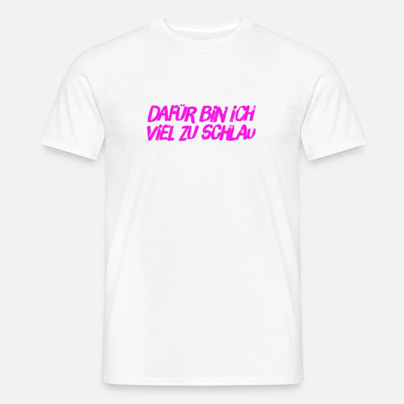 ich bin clever - Männer T-Shirt - Weiß