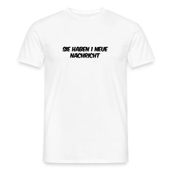 sie haben Post - Männer T-Shirt - Weiß - Vorne - AI Model Male 178 dark (178cm)