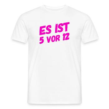 nicht mehr viel Zeit - Männer T-Shirt - Weiß - Vorne - AI Model Male 178 dark (178cm)