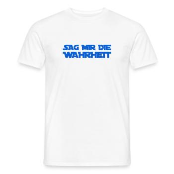 die Wahrheit geht immer - Männer T-Shirt - Weiß - Vorne - AI Model Male 178 dark (178cm)