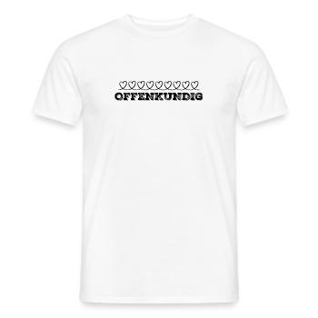 es ist offensichtlich - Männer T-Shirt - Weiß - Vorne - AI Model Male 178 dark (178cm)