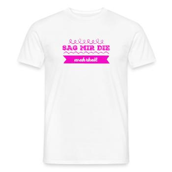 Ehrlichkeit geht immer - Männer T-Shirt - Weiß - Vorne - AI Model Male 178 dark (178cm)
