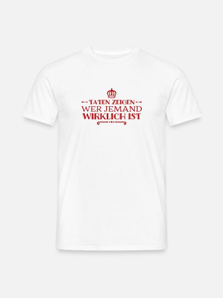 deine Handlungen sind wichtig - Männer T-Shirt - Weiß