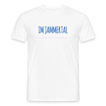 ich bin im Jammertal - Männer T-Shirt - Weiß - Vorne - AI Model Male 178 dark (178cm)