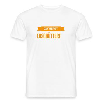 das hat mich tief getroffen - Männer T-Shirt - Weiß - Vorne - AI Model Male 178 dark (178cm)