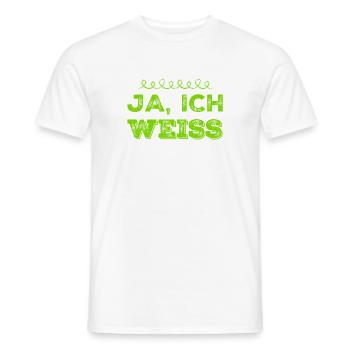 ist mir klar - Männer T-Shirt - Weiß - Vorne - AI Model Male 178 dark (178cm)