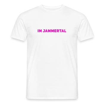 ich befinde mich im Jammertal - Männer T-Shirt - Weiß - Vorne - AI Model Male 178 dark (178cm)