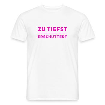 das hat mich tief getroffen - Männer T-Shirt - Weiß - Vorne - AI Model Male 178 dark (178cm)