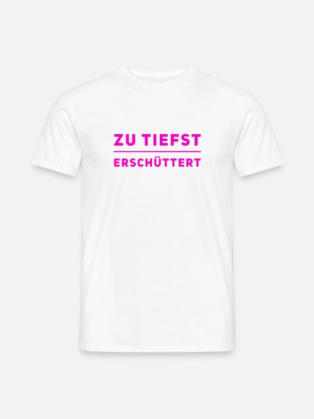 das hat mich tief getroffen - Männer T-Shirt - Weiß