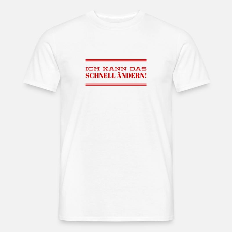 ich bin sehr flexibel - Männer T-Shirt - Weiß