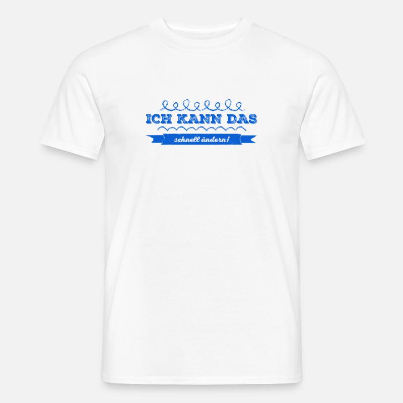 schnelle Anpassung ist möglich - Männer T-Shirt - Weiß