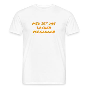 lachen war gestern - Männer T-Shirt - Weiß - Vorne - AI Model Male 178 dark (178cm)