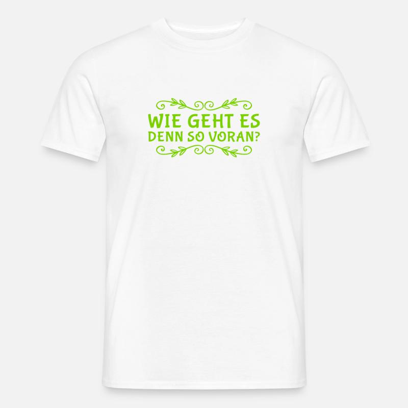 gibt es Fortschritte? - Männer T-Shirt - Weiß