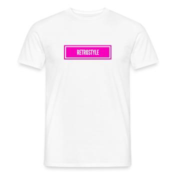 retro geht immer - Männer T-Shirt - Weiß - Vorne - AI Model Male 178 dark (178cm)