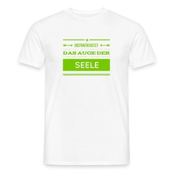 das Auge der Seele - Männer T-Shirt - Weiß - Vorne - AI Model Male 178 dark (178cm)
