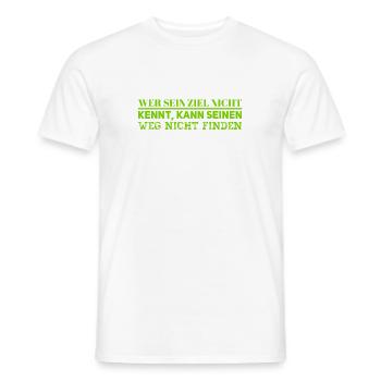 du findest deinen Weg - Männer T-Shirt - Weiß - Vorne - AI Model Male 178 dark (178cm)