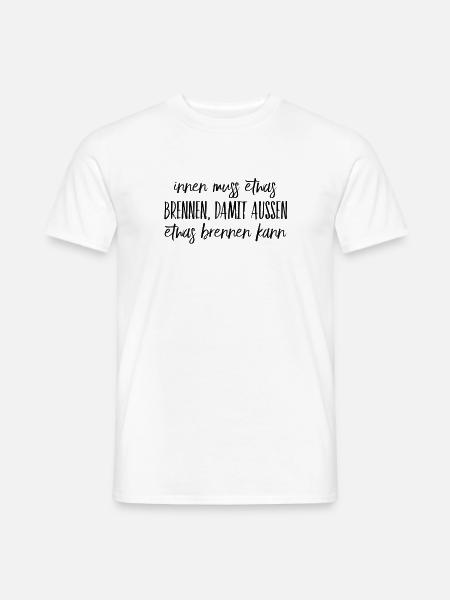 inneres Feuer - Männer T-Shirt - Weiß