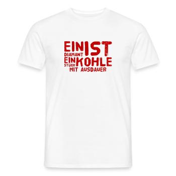 ausdauernde Kohle - Männer T-Shirt - Weiß - Vorne - AI Model Male 178 dark (178cm)