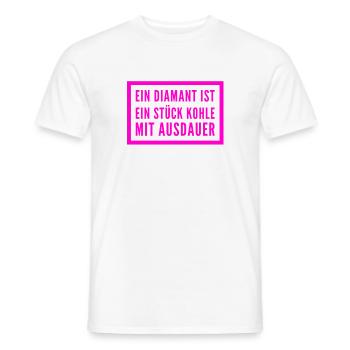 Ausdauer lohnt sich - Männer T-Shirt - Weiß - Vorne - AI Model Male 178 dark (178cm)