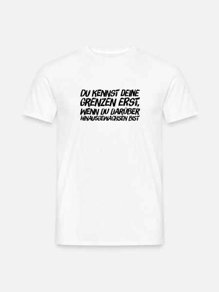 die eigenen Grenzen - Männer T-Shirt - Weiß