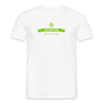 bye bye - Männer T-Shirt - Weiß - Vorne - AI Model Male 178 dark (178cm)