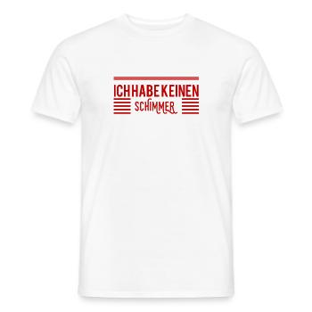 ich habe keinen Plan - Männer T-Shirt - Weiß - Vorne - AI Model Male 178 dark (178cm)