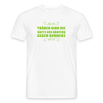 Tränen helfen - Männer T-Shirt - Weiß - Vorne - AI Model Male 178 dark (178cm)