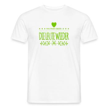 wenn die Leute reden - Männer T-Shirt - Weiß - Vorne - AI Model Male 178 dark (178cm)