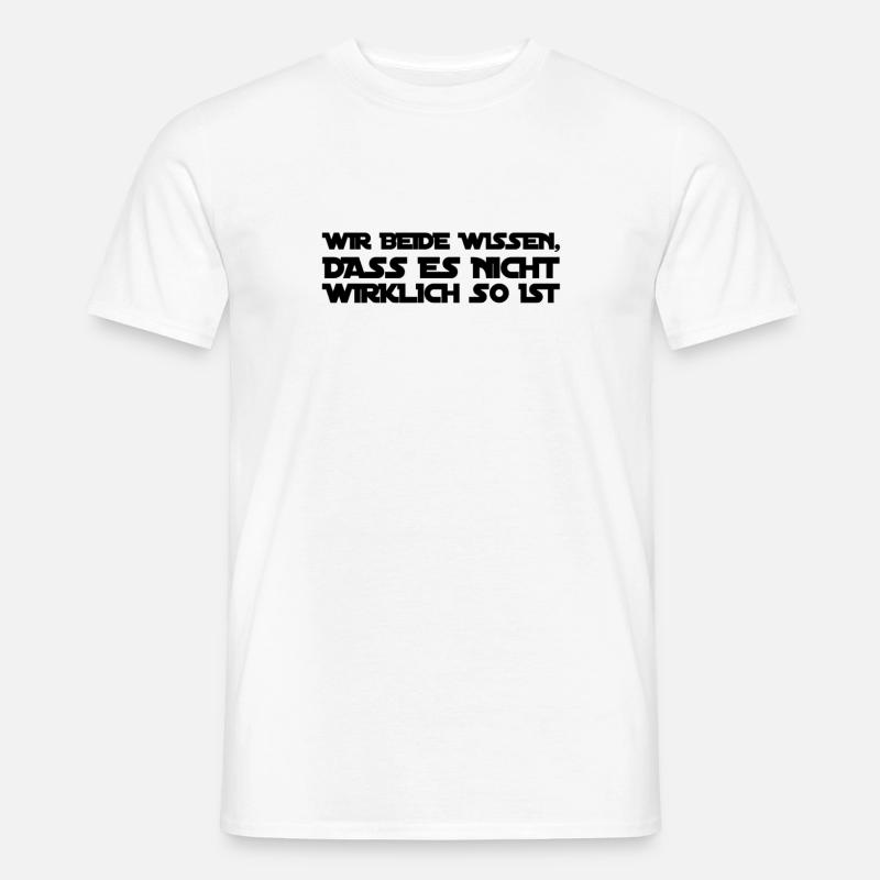 wir beide sehen es - Männer T-Shirt - Weiß
