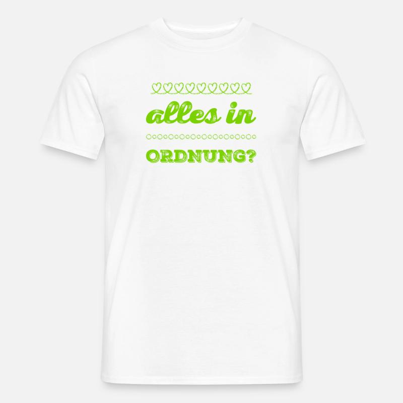 wie geht es dir? - Männer T-Shirt - Weiß