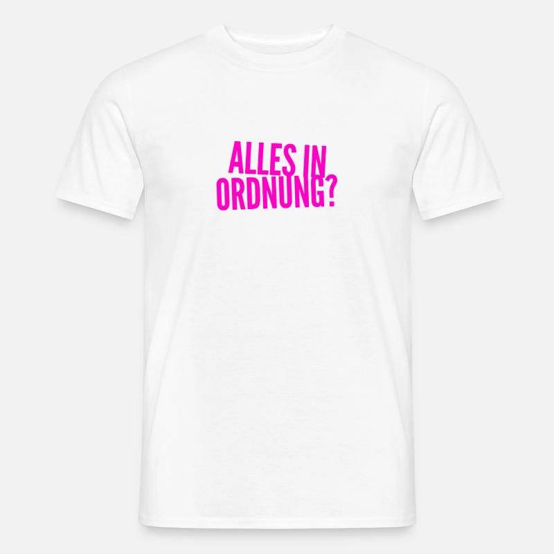 geht es dir gut? - Männer T-Shirt - Weiß