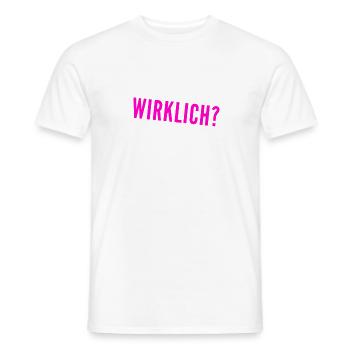 das kann ich mir nicht vorstellen - Männer T-Shirt - Weiß - Vorne - AI Model Male 178 dark (178cm)
