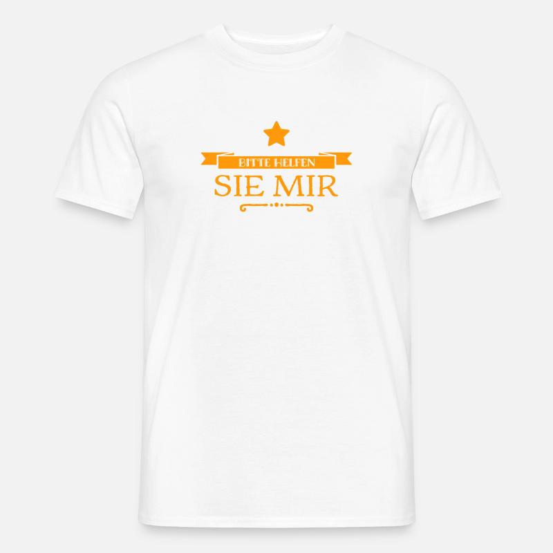 ich kann Hilfe gebrauchen - Männer T-Shirt - Weiß