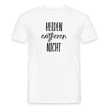 Helden waren gestern - Männer T-Shirt - Weiß - Vorne - AI Model Male 178 dark (178cm)