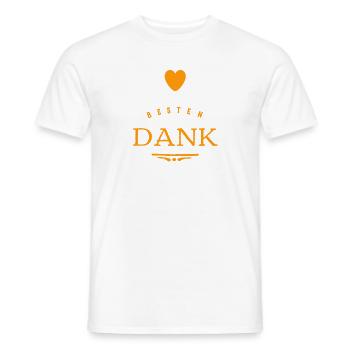 Dankeschön - Männer T-Shirt - Weiß - Vorne - AI Model Male 178 dark (178cm)