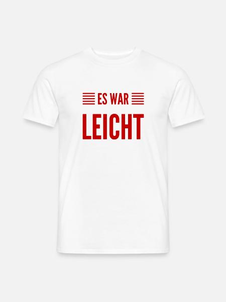 viel zu leicht - Männer T-Shirt - Weiß