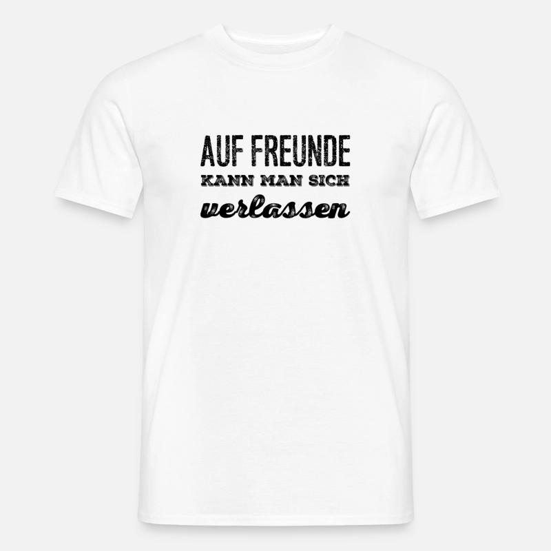 Freunde sind super - Männer T-Shirt - Weiß