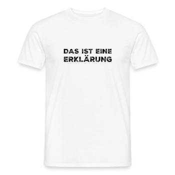 Erklärungen - Männer T-Shirt - Weiß - Vorne - AI Model Male 178 dark (178cm)