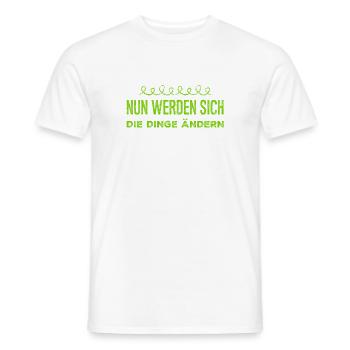 es geht voran - Männer T-Shirt - Weiß - Vorne - AI Model Male 178 dark (178cm)