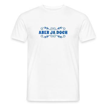 ich stimme zu - Männer T-Shirt - Weiß - Vorne - AI Model Male 178 dark (178cm)