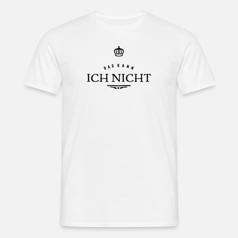 Nichtskönner - Männer T-Shirt - Weiß