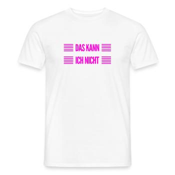 so sieht ein Nichtskönner aus - Männer T-Shirt - Weiß - Vorne - AI Model Male 178 dark (178cm)