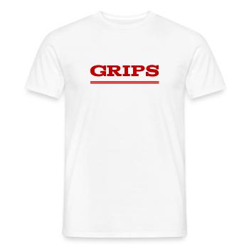 ich habe ne Menge Grips - Männer T-Shirt - Weiß - Vorne - AI Model Male 178 dark (178cm)